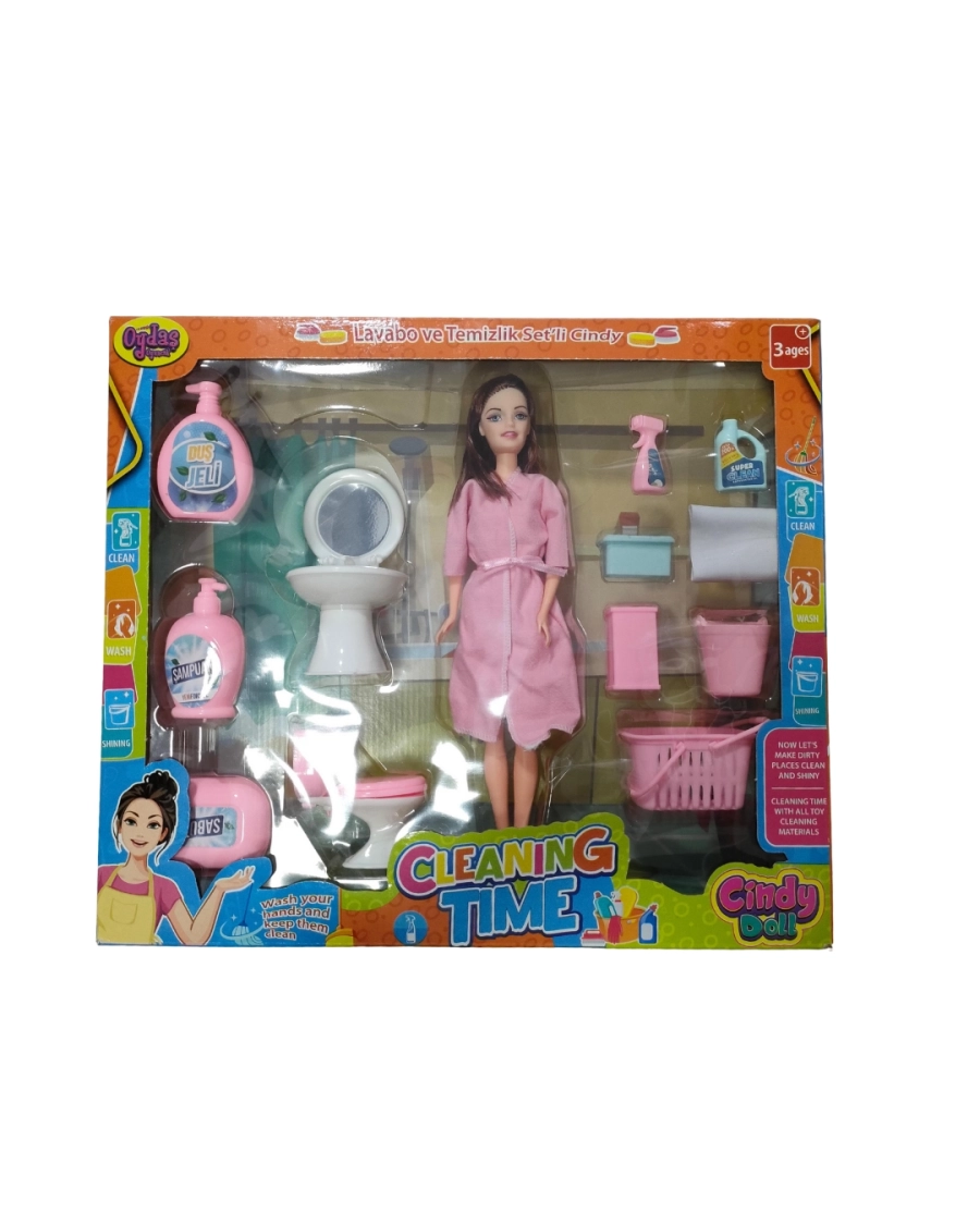 LAVABO VE TEMİZLİK SETLİ CINDY