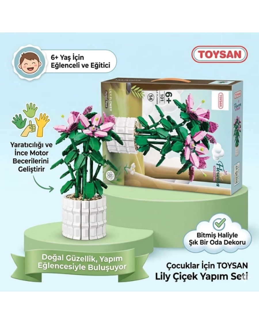 1189 PCS BLOK ZAMBAK ÇİÇEĞİ