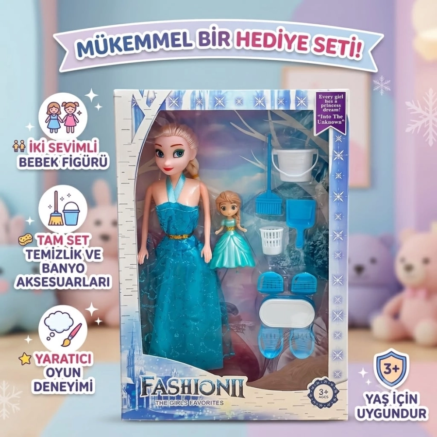 FROZEN BEBEKLİ TEMİZLİK SET