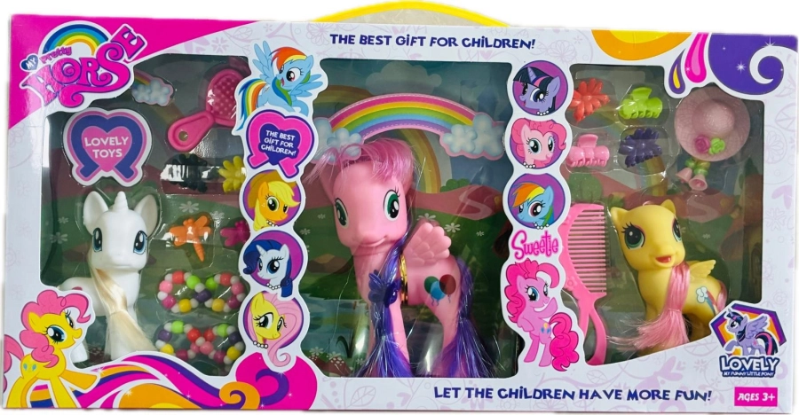 BÜYÜK AKSESUARLI PONY SET