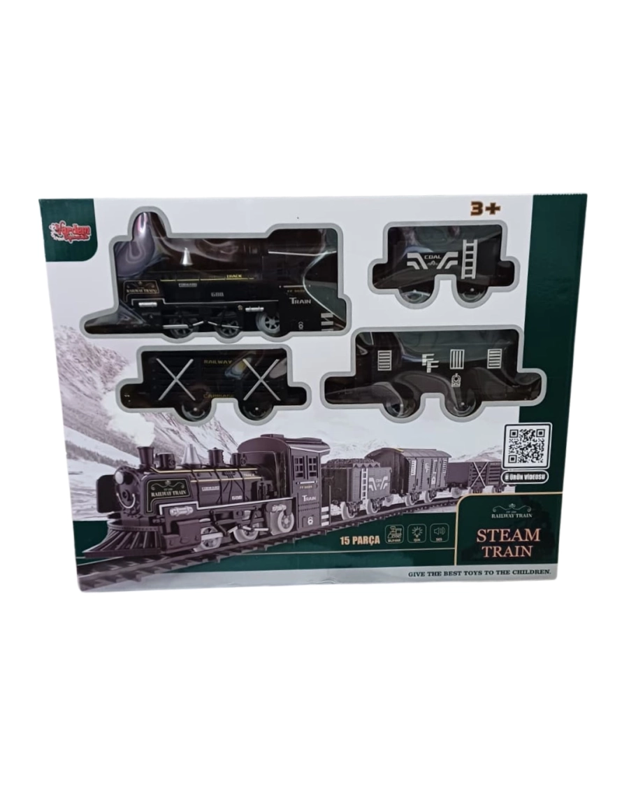 IŞIKLI SESLİ BUHARLI TREN SET