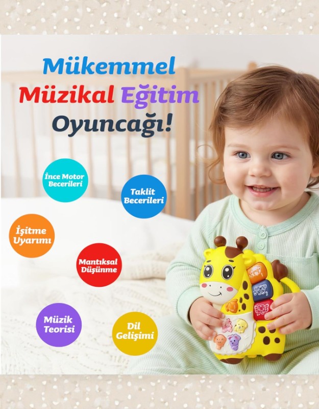 IŞIKLI MÜZİKLİ ZÜRAFA