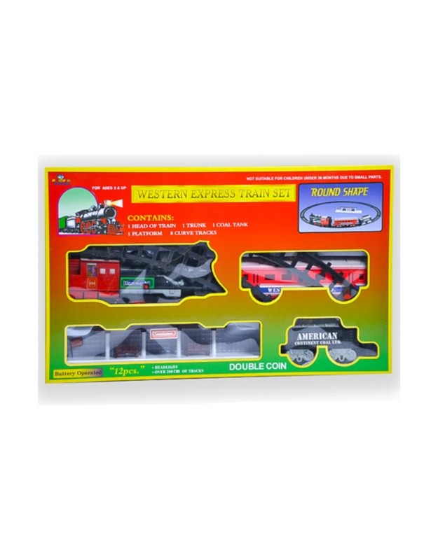 12 PCS PİLLİ TREN SETİ