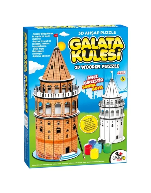 GALATA KULESİ 3D AHŞAP PUZZLE