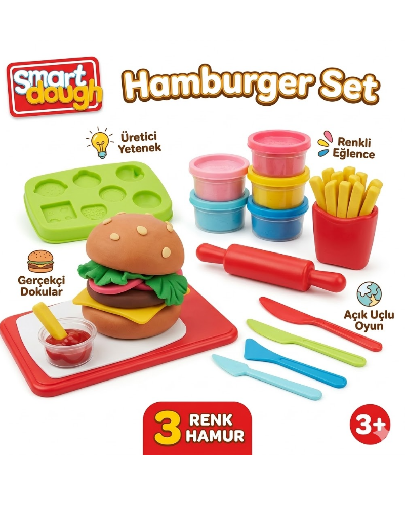 MİNİ HAMBURGER HAMUR SET