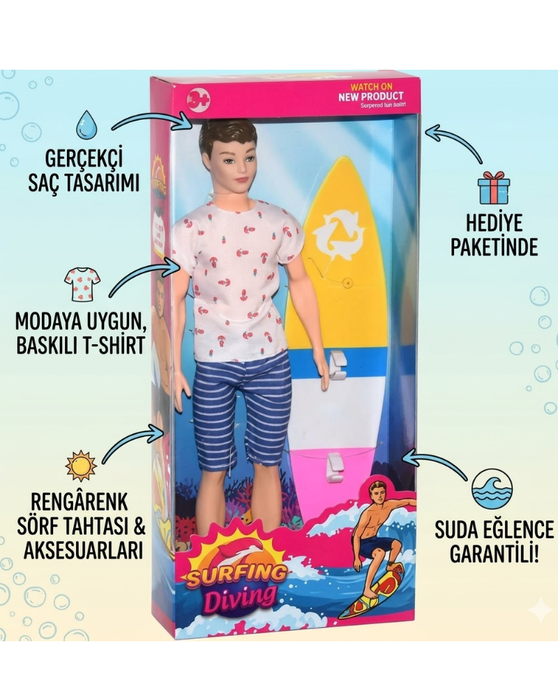 KUTUDA SÖRF YAPAN BEBEK