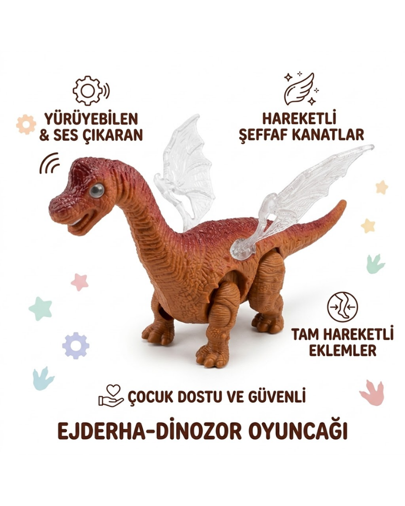 KANATLARI IŞIKLI DİNOZOR