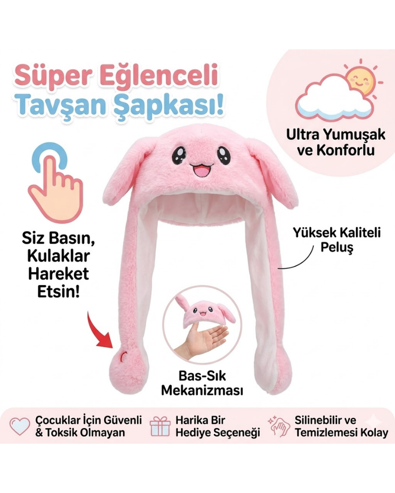 IŞIKLI KULAKLI ŞAPKA