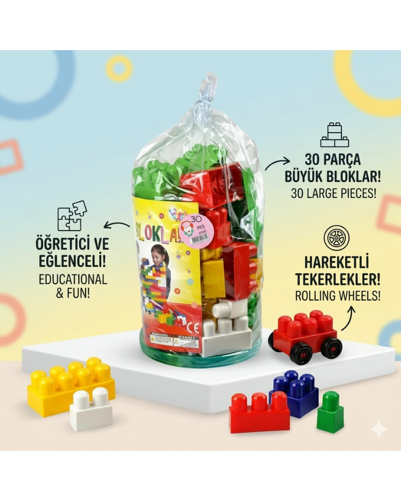 30 PARÇA İRİ LEGO