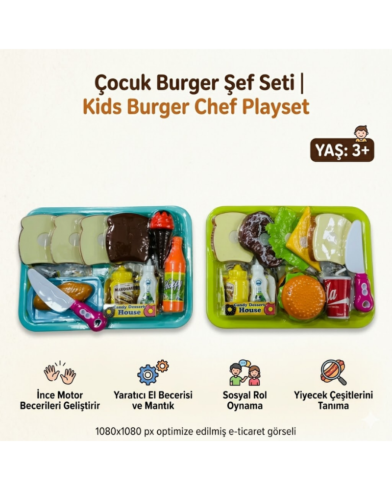 KESİLEN TEPSİLİ HAMBURGER