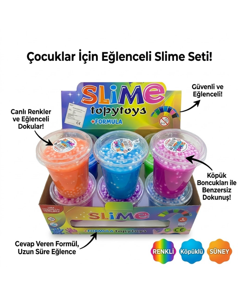 SLİME BARDAK 6LI