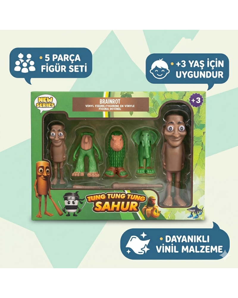 TUNG TUNG SAHUR BRAINROT 5Lİ