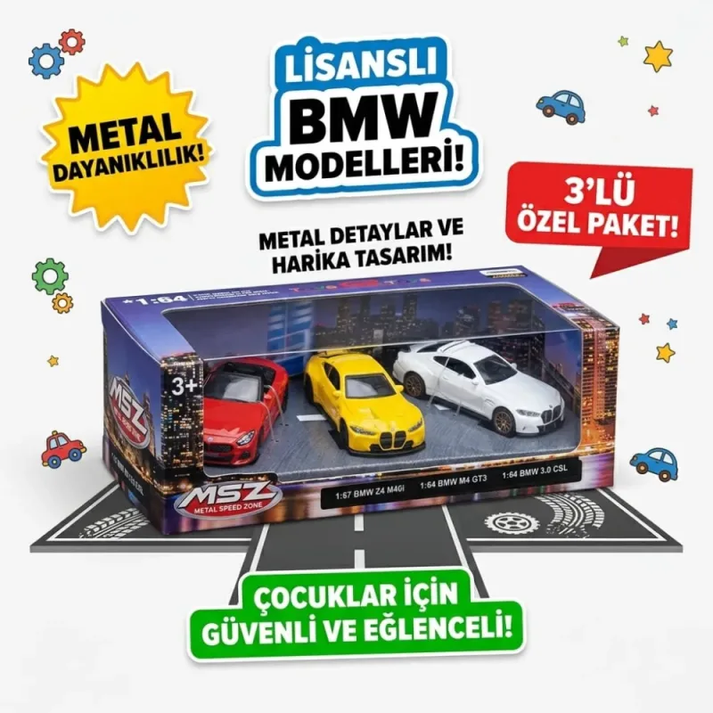 3LÜ METAL ARABA LİSANSLI