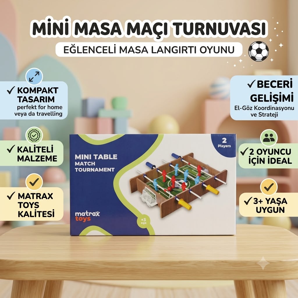 MİNİ AHŞAP MASA MAÇI OYUNU