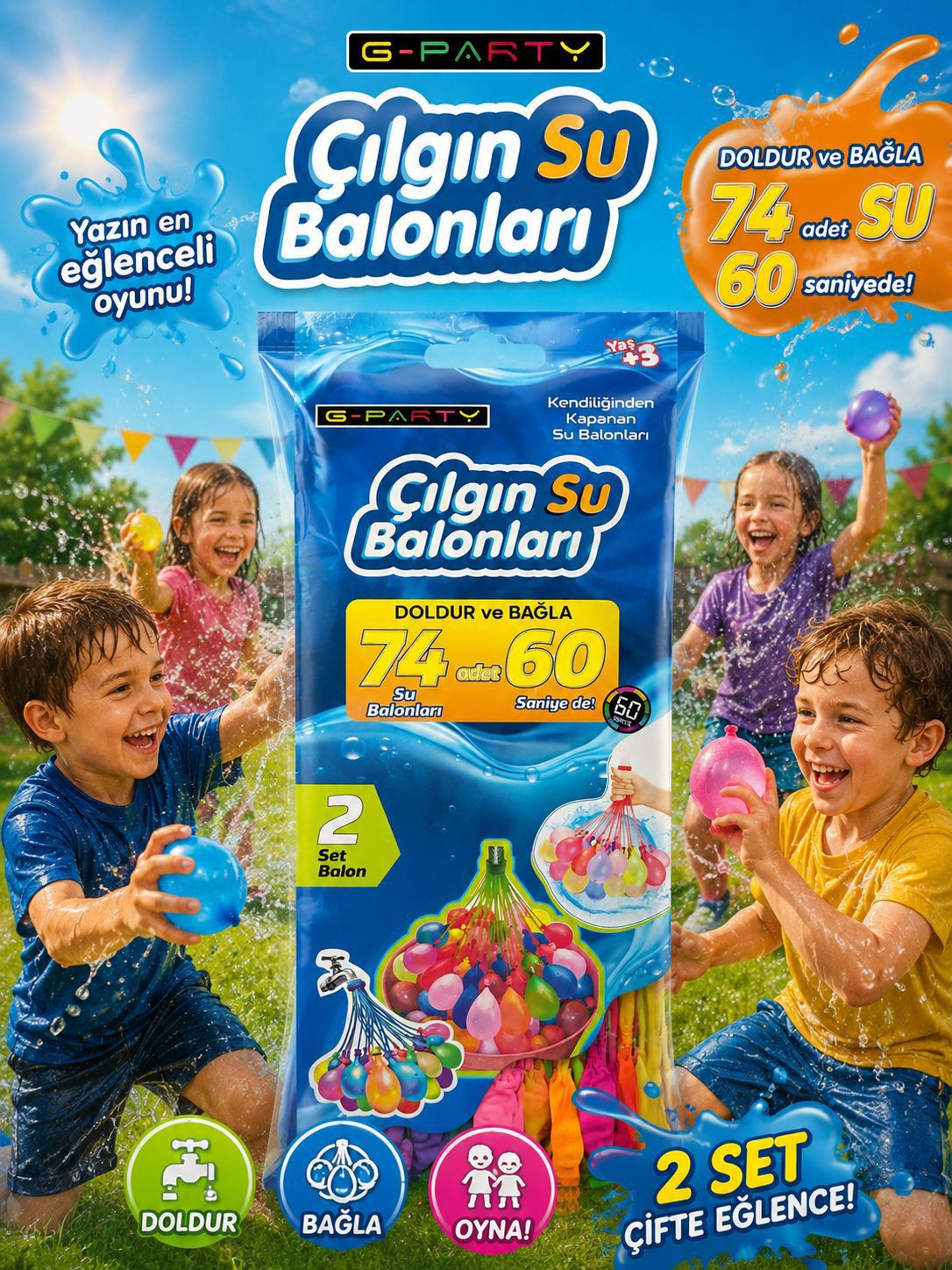 74 LÜ APARATLI SU BALONU