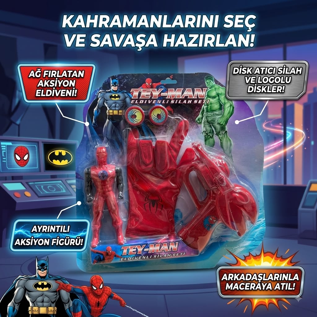 POŞETLİ 3LÜ KAHRAMAN