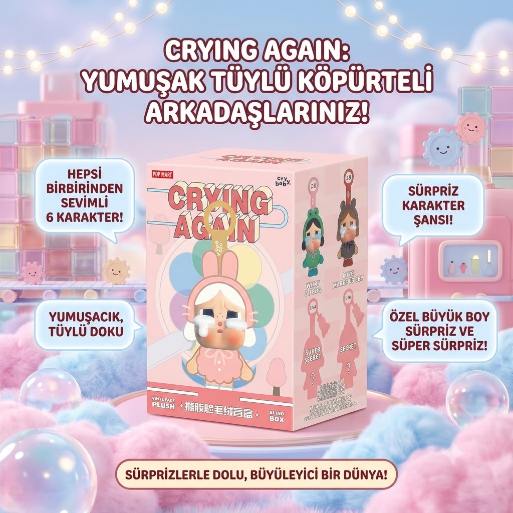 KUTULU SÜRPRİZ CRY PELUŞ