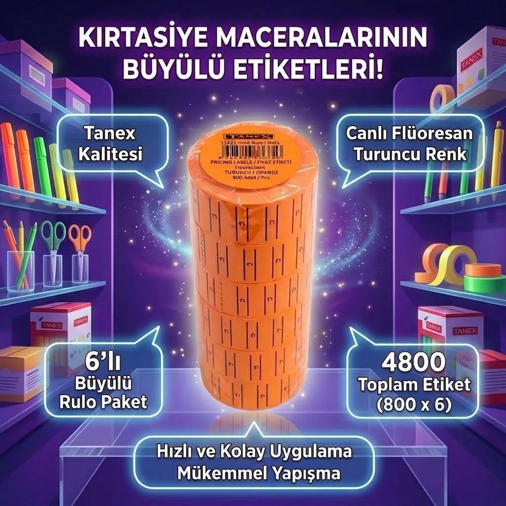 TANEX FİYAT ETİKETİ SARI-TURUNCU