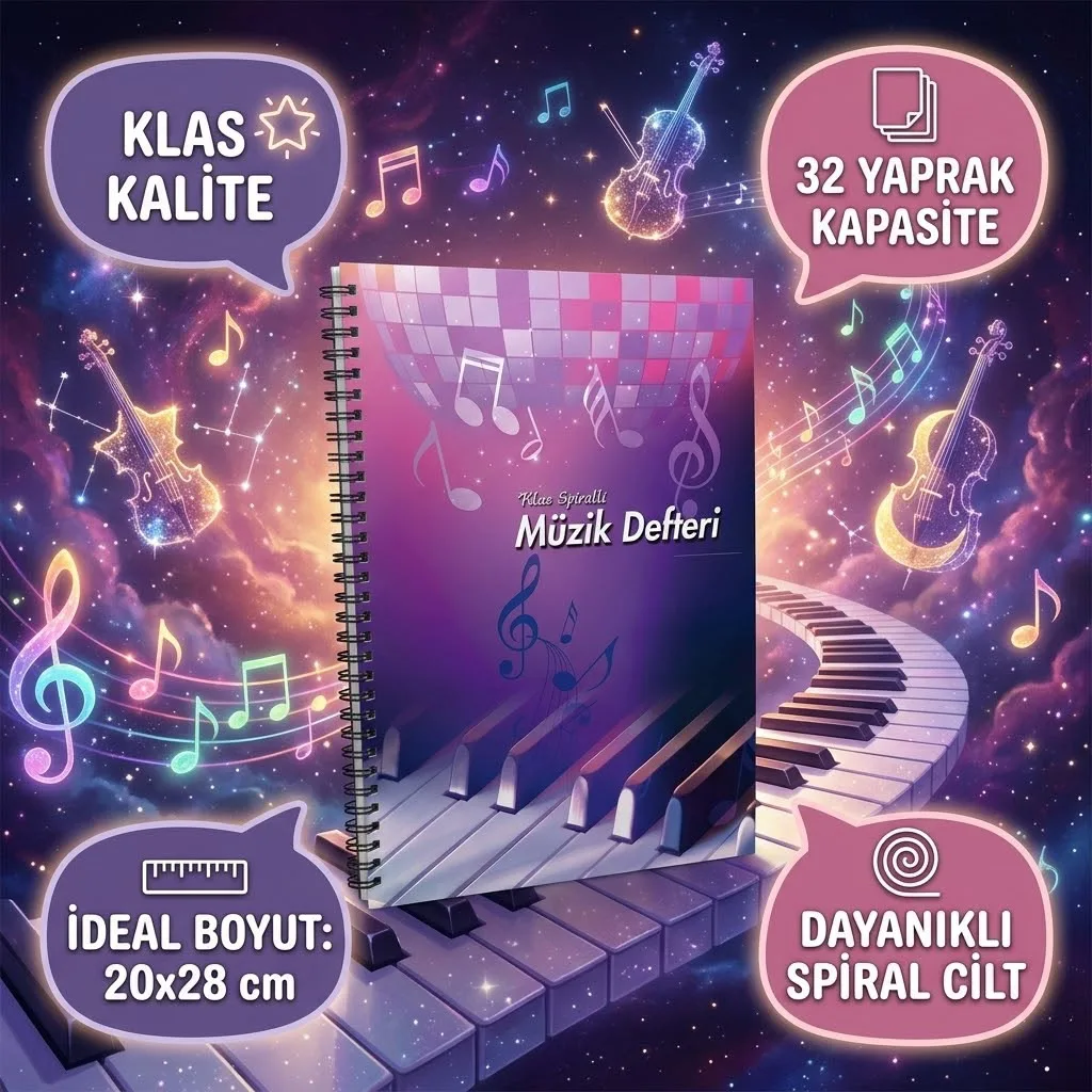 32 YAPRAK SPİRALLİ MÜZİK DEFT.