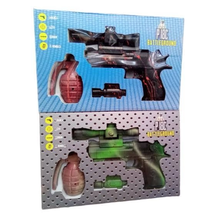 KUTULU LAZERLİ SİLAH SET