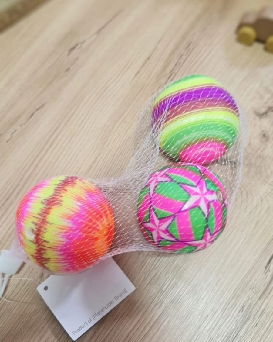 FİLEDE 3LÜ PVC RENKLİ TOP