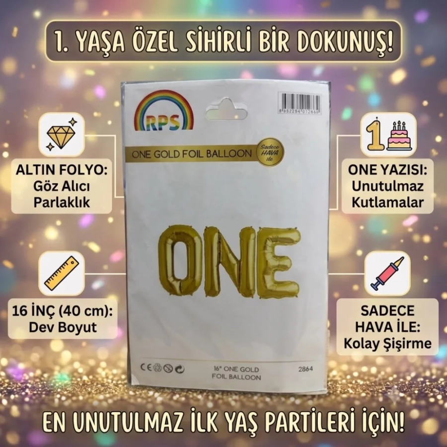 FOLYO BALON ONE GOLD