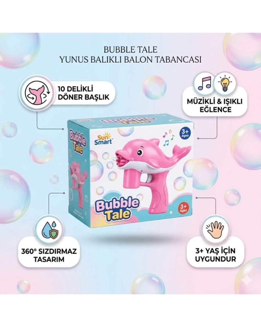 YUNUS BALIĞI PİLLİ KÖPÜK TABANCASI