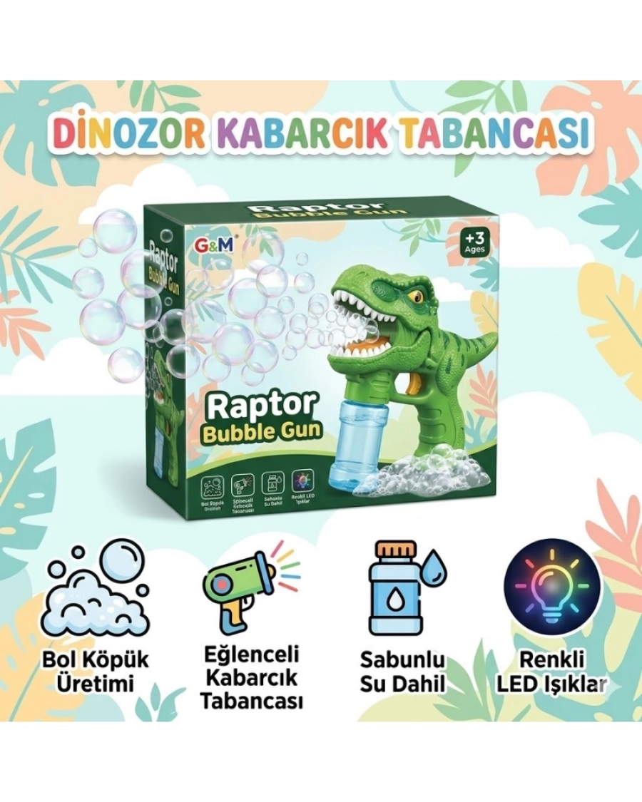 PİLLİ DİNAZOR KÖPÜK TABANCASI