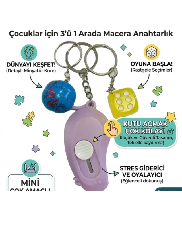 3 ASORTİ ANAHTARLIK