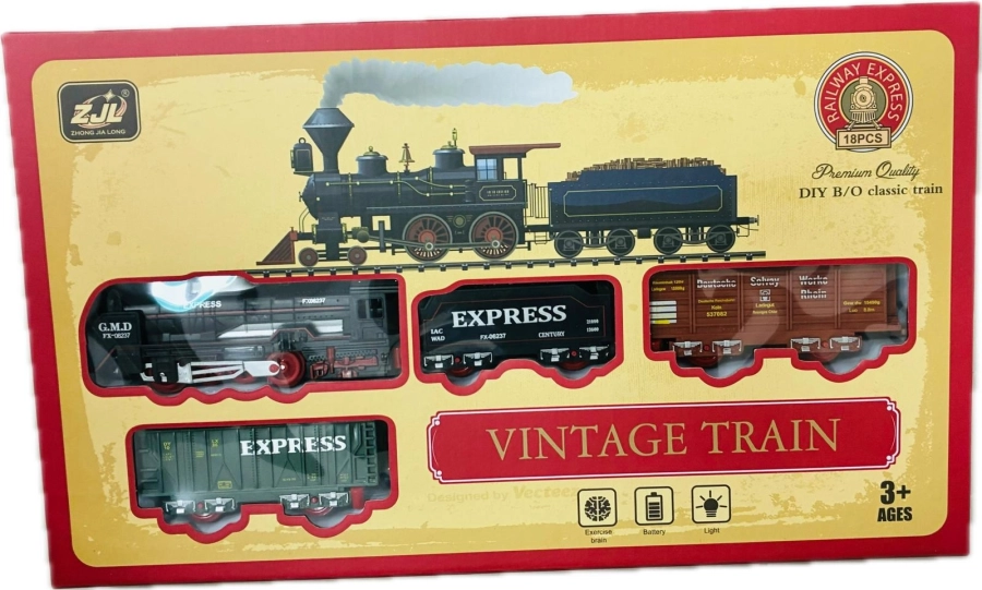 18 PCS PİLLİ TREN