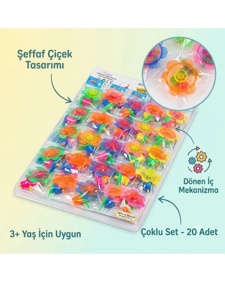 25Lİ IŞIKLI ÇİÇEKLİ TOPAÇ