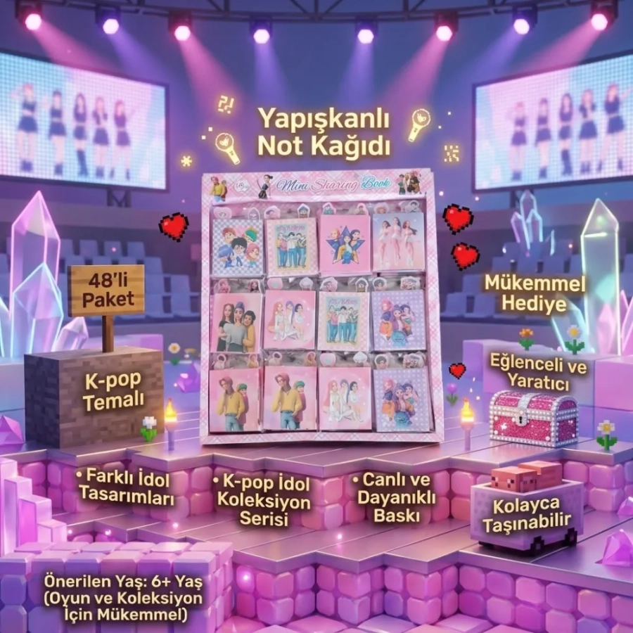 K-POP 48Lİ NOT KAĞIDI YAPIŞKAN
