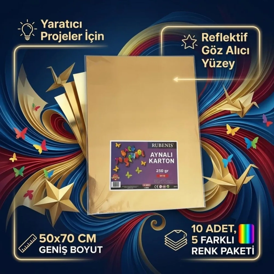RUBENİS METALİK FON KART. 50*70 KARIŞIK