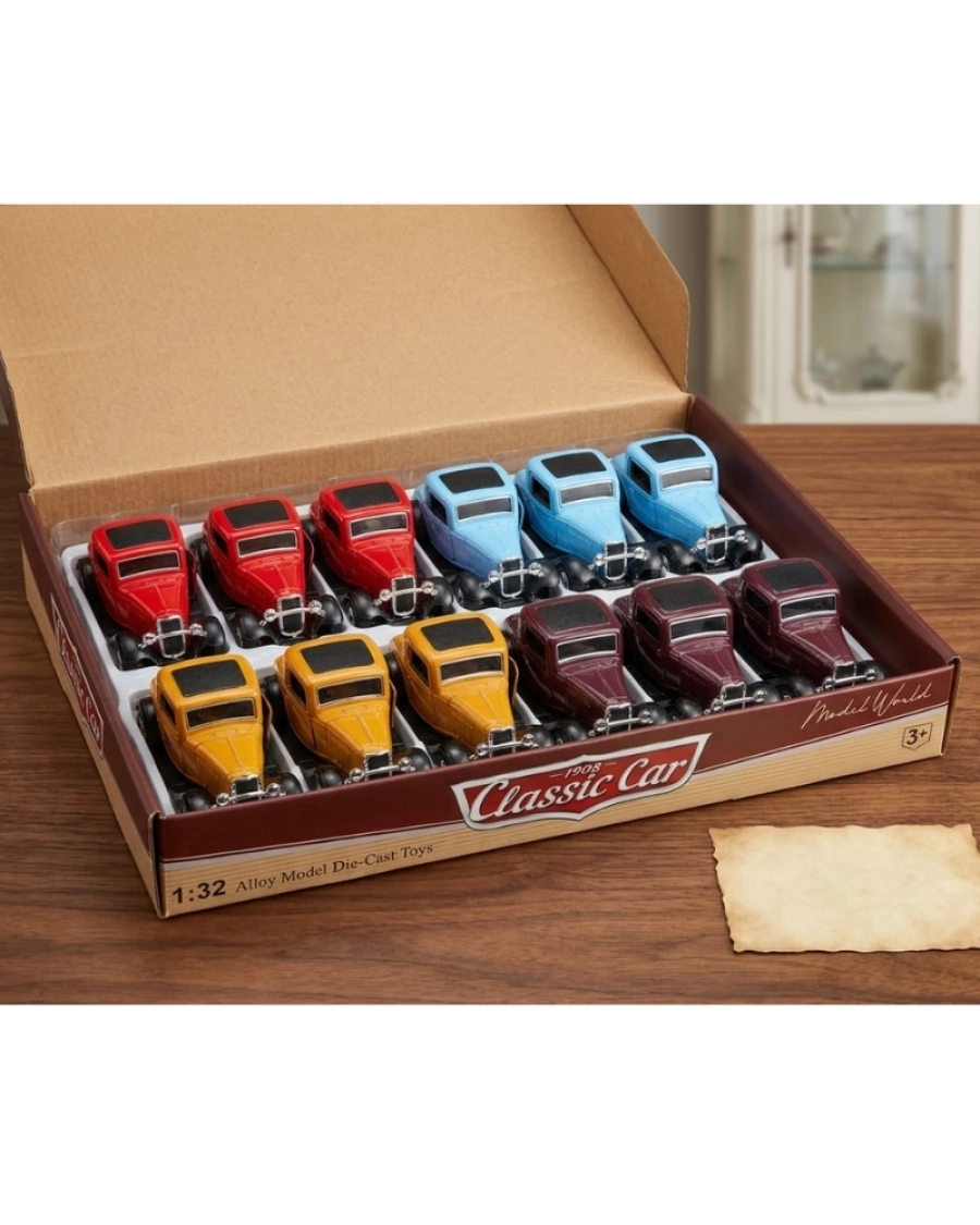METAL ÇEK BIRAK 1:32 KLASİK ARABA