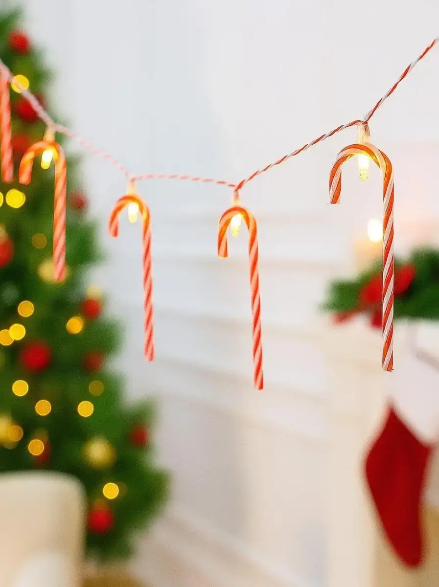 10 LEDLİ BASTON ŞEKER 170 CM