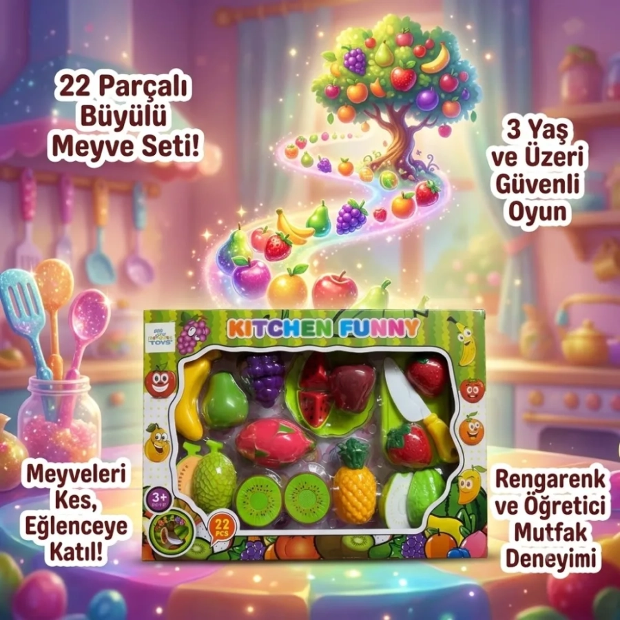 MEYVE KESME SETİ KITCHEN FUNNY