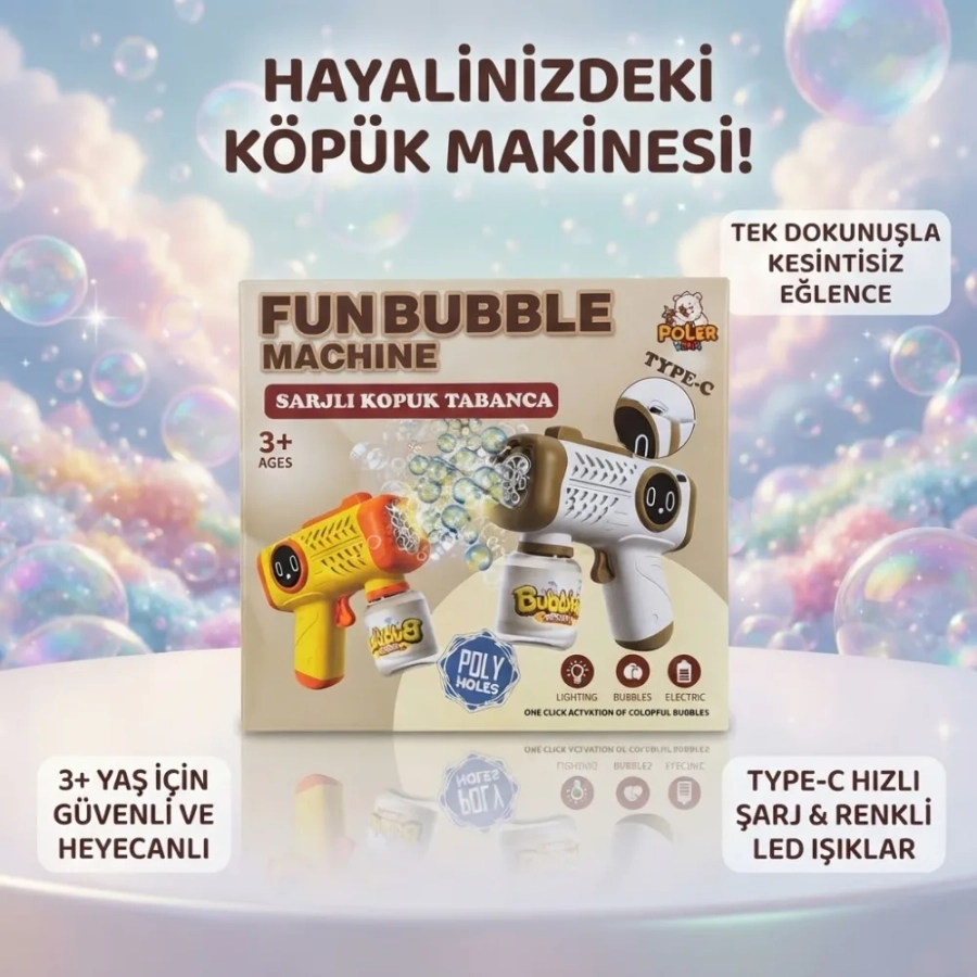POLER ŞARJLI KÖPÜK TABANCASI