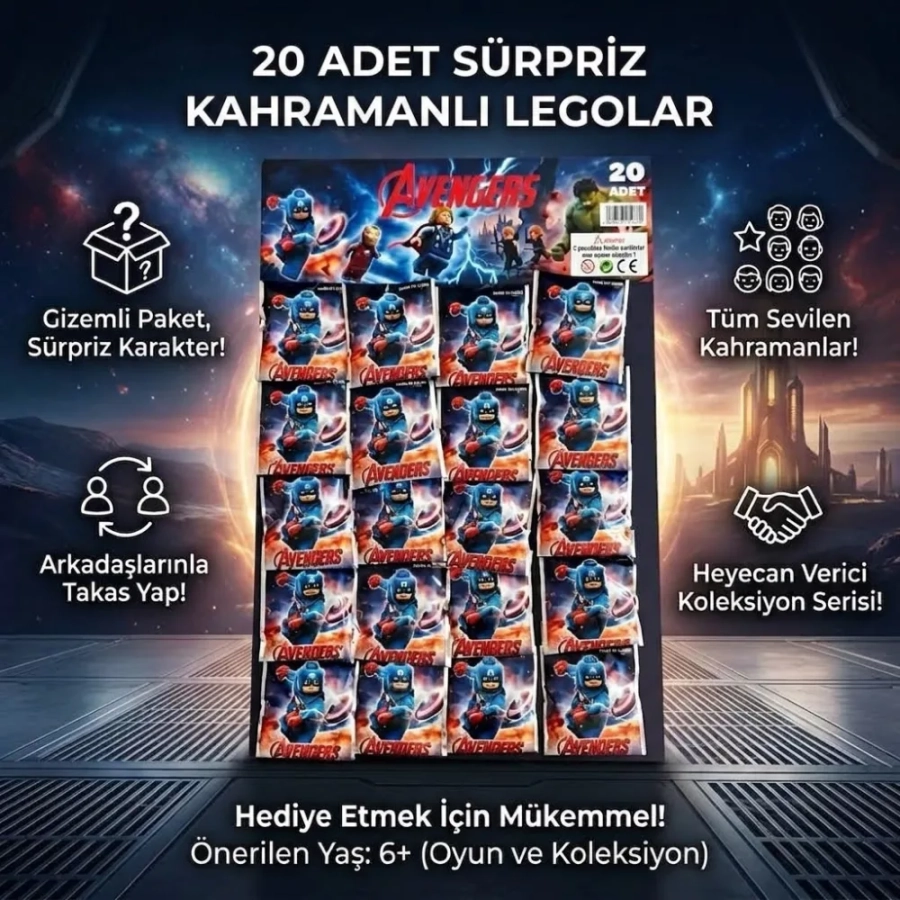 AVENGERS LEGO KARTELA 20Lİ