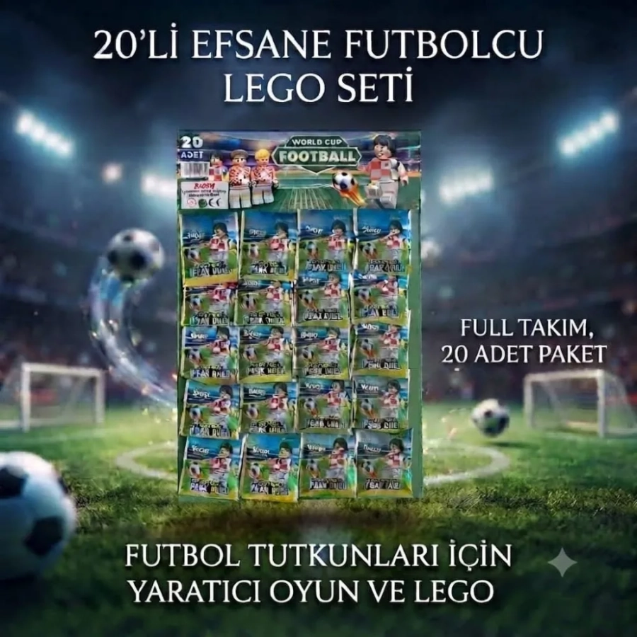 FUTBOL LEGO KARTELA 20Lİ