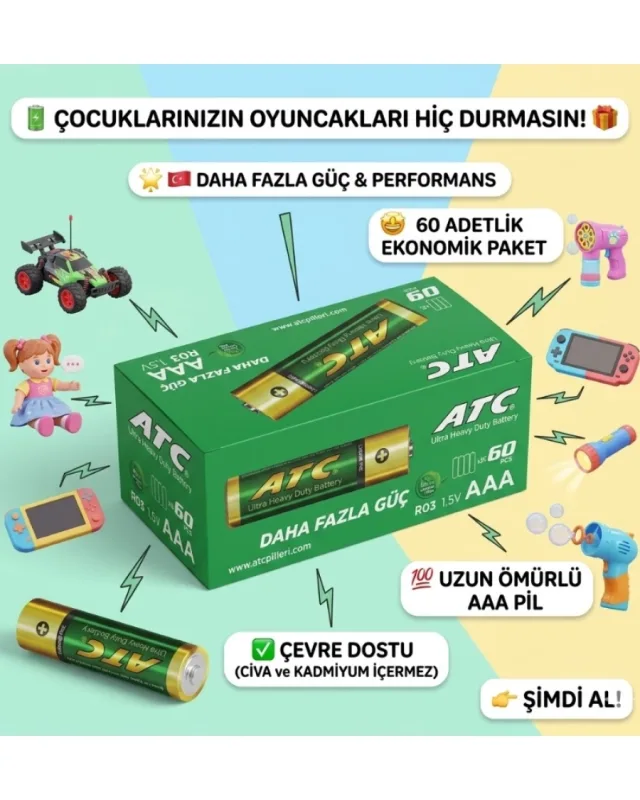 ATC AAA PİL PAKET