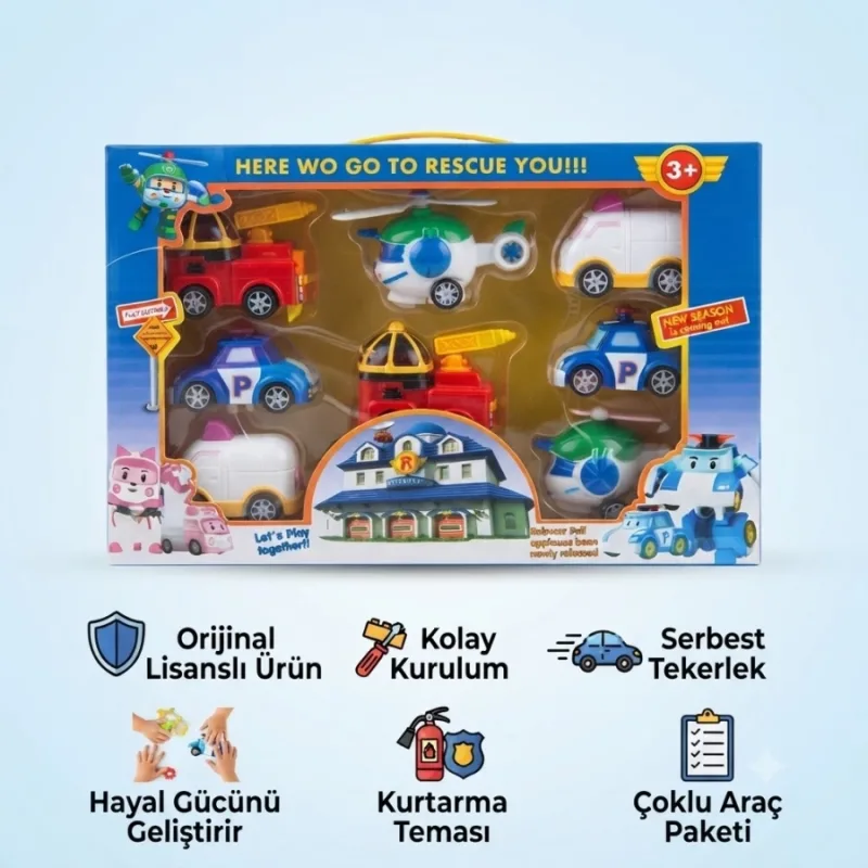 8 Lİ POLİ ARABALAR