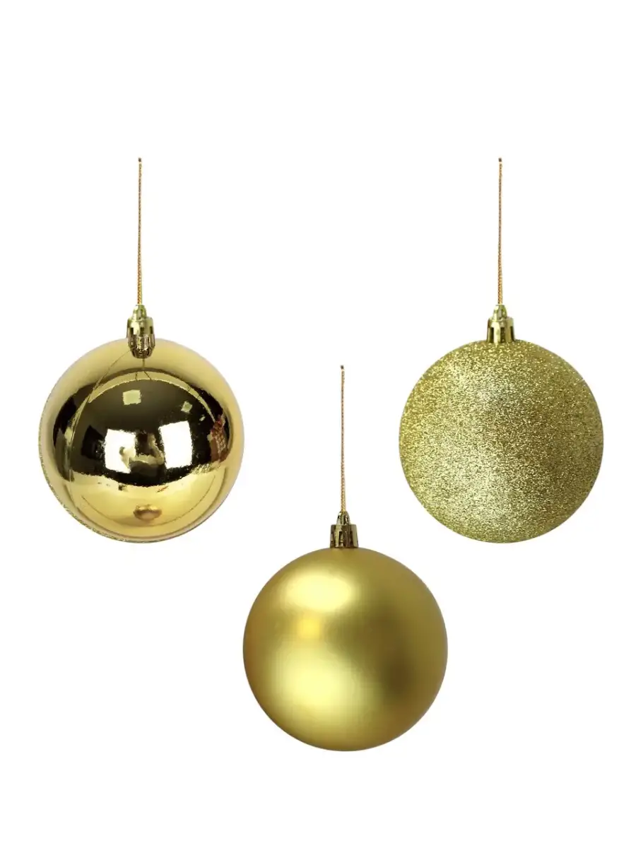 YILBAŞI LÜX TOP 8 CM 6LI ALTIN