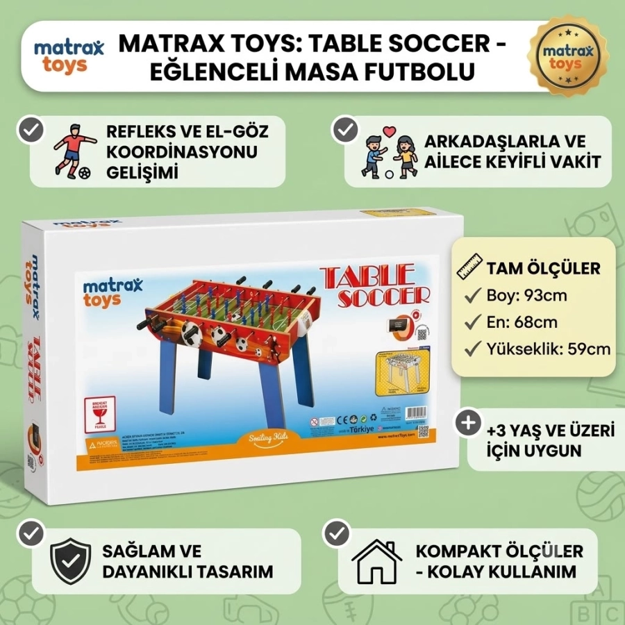 AHŞAP MASA MAÇI OYUNU AYAKLI