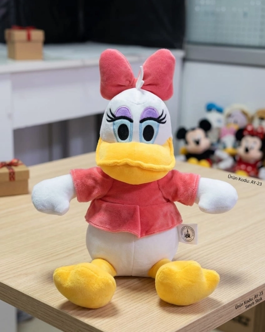 DUCK MAVİ-PEMBE PELUŞ 45 CM