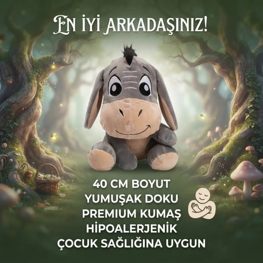 EEYORE EŞŞEK PELUŞ 40 CM