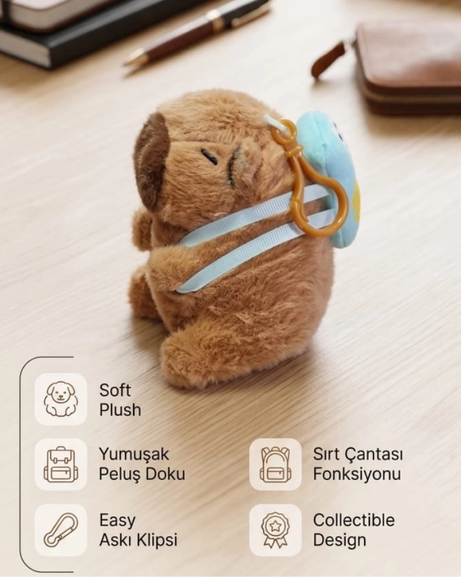 K.PELUŞ CAPYBARA ANAHTARLIK 10CM