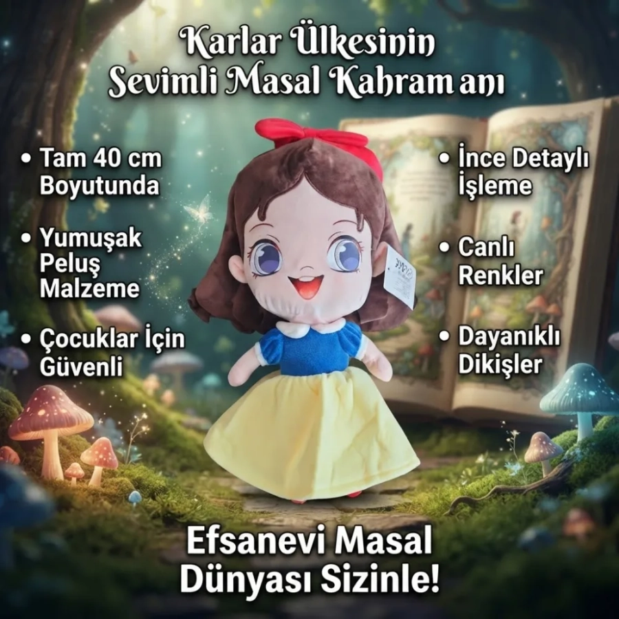 ELSA & PAMUK PRENSES PELUŞ 40 CM