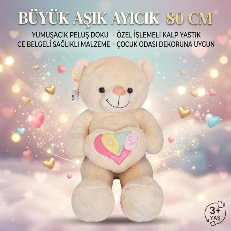 AYICIK KALPLİ PELUŞ 80 CM