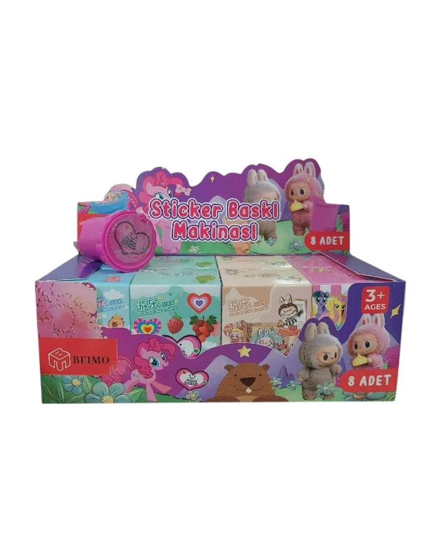 STİCKER STAMP MÜHÜR PK 8Lİ