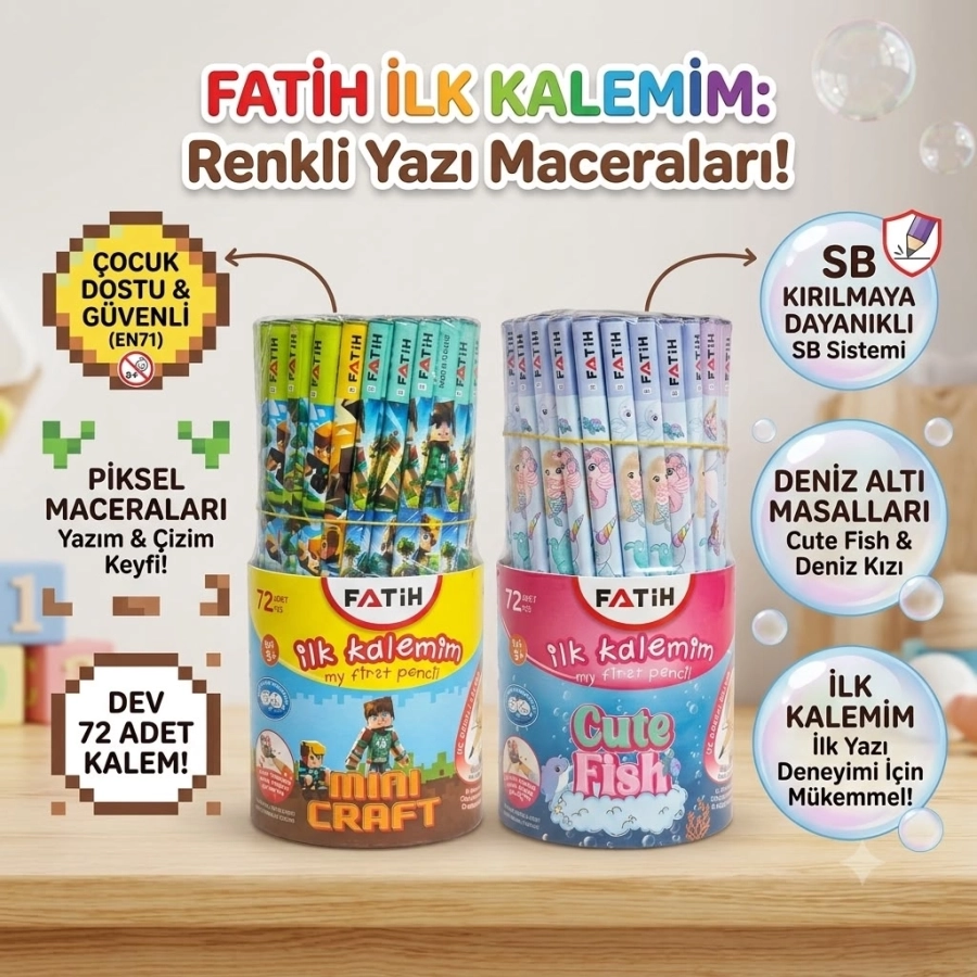 FATİH KARAKTERLİ İLK KALEMİM 72 Lİ